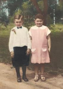 Donald and his sister, Kathryn.