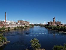 Merrimack River in Lawrence, Massachusetts