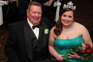  Photo by Manon L. Mirabelli| Holyoke 2014 Grand Colleen Sheila S. Fallon, of Holyoke, with her father, Daniel Fallon